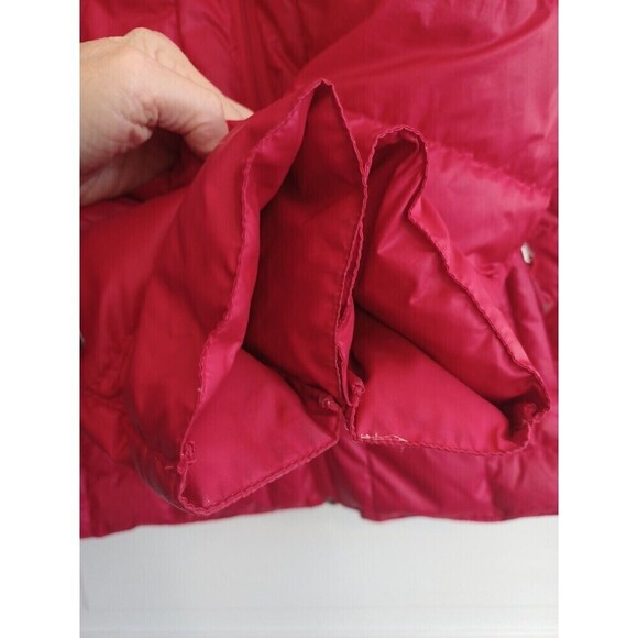 G-III down-filled quilted puffer coat red packable womens M/L? lightweight warm - Picture 4 of 12